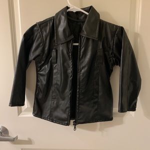 Toddler leather jacket 3t
